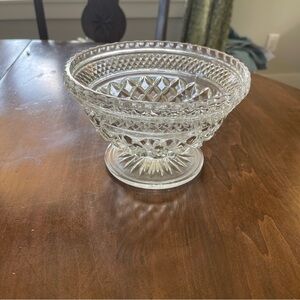 Vintage Anchor Hocking Wexford Candy Dish 7.5" Tall